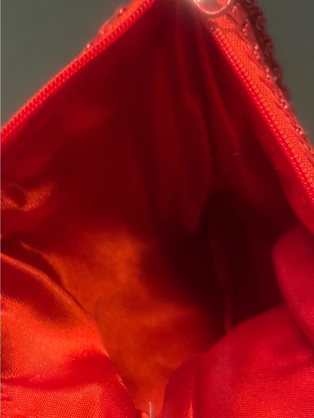 Vintage Red Mesh Crossbody Evening Bag